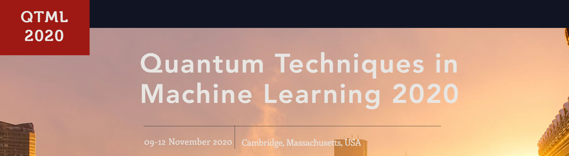 QTML2020: Quantum Techniques in Machine Learning 2020
